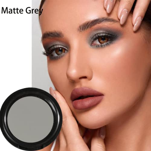 Single Matte Eyeshadow,Pressed Fine Powder Eyeshadow,High Pigment Longwear Single Black Eye Make up for Day&Night - Image 4