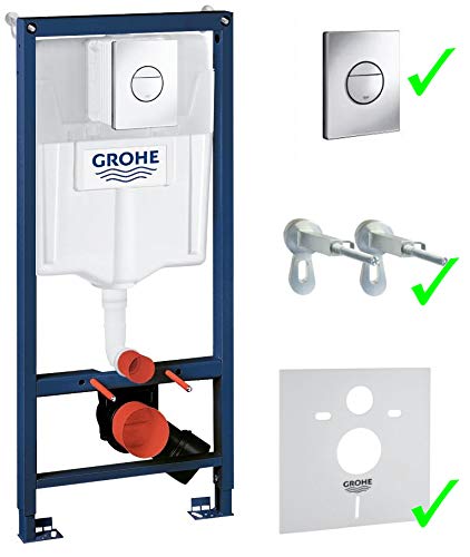 Grohe WC Complejo rÄ—Mas+Cosmo Nova+sieniniai tvirtinimai+klozeto tarpiklis (4 en 1)