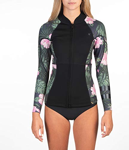 Hurley W ADV Plus 1/1Mm Zip Jacket Chaqueta Neopreno, Women's, Antracita, S