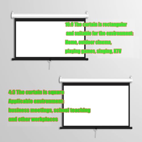 Pantalla para proyector manual 60 pulgadas 4:3 miniatura 3