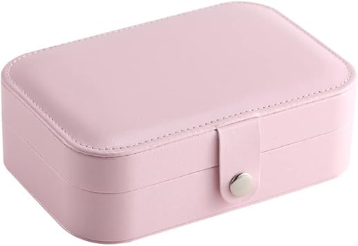 Portable Jewelry Box Jewelry Jewelry Earring Ring Necklace Jewelry Earring Lipstick Storage Box B As the picture shows
