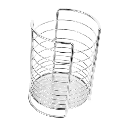 Zerodeko Utensil Holder and Cutlery Drainer Multifunctional Kitchen Organizer Single Compartment Design for Space Saving for Chopsticks and Tableware Storage Countertop