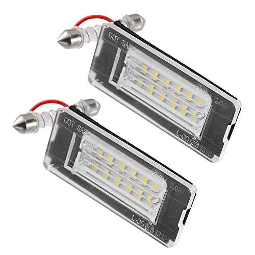 Luces LED para matrícula de coche X AUTOHAUX con bombilla blanca pack de 2 unidades