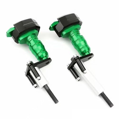 �I�[�g�o�C�p�t���[���X���C�_�[ Compatible With NINJA500 For Z500 2024 2025 �I�[�g�o�C�����ی�t���[���X���C�_�[�t�F�A�����O�K�[�h�A���`�N���b�V���p�b�h�v���e�N�^�[(Green)