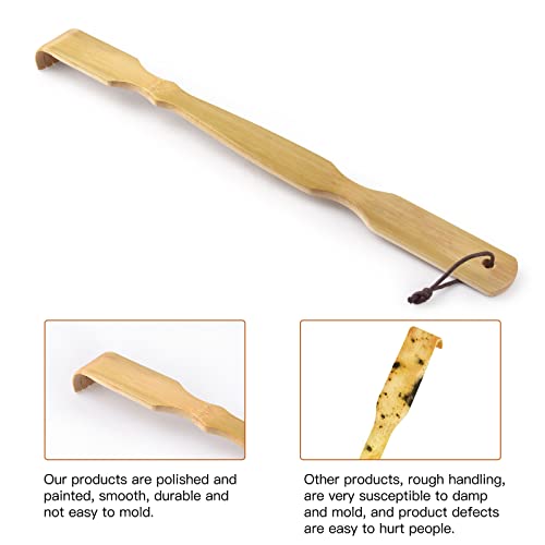 Omszte Bamboo Back Scratcher,100% Natural Bamboo Back Scratchers For Itching Relief,Strong & Sturdy 17 Inches #TOP5