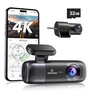 REDTIGER F9 2 Channel Mini Dash Cam