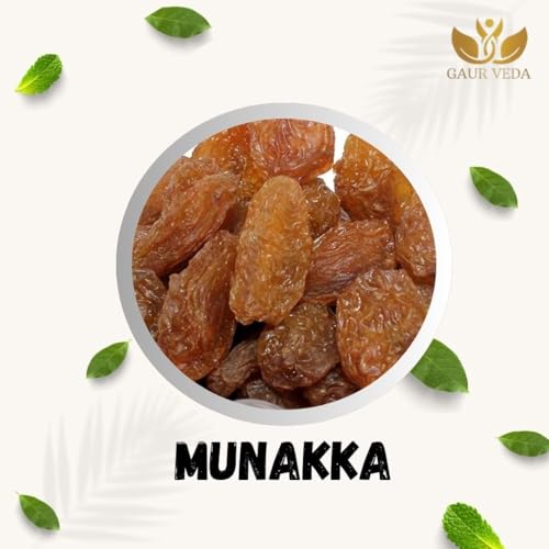 Image of GAURVEDA Munakka Raisins - Dried Grapes | Natural Sweetener | Energy Booster | Healthy Snack | Kishmish | Best for Daily Consumption | 100 Grams