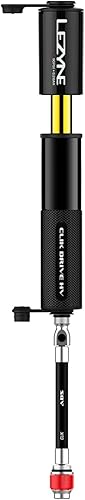 Miniatura 4 de LEZYNE CLIK Drive - Bomba manual compacta y ligera de aluminio mecanizado CNC para bicicletas de carretera, MTB y grava  Manguera flexible, montaje