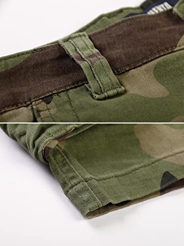 OCHENTA Women\'s Camo Cargo Casual Shorts with 6 Pockets Military Work Outdoor Summer Long Shorts Camo 29 14 - Thumbnail 7
