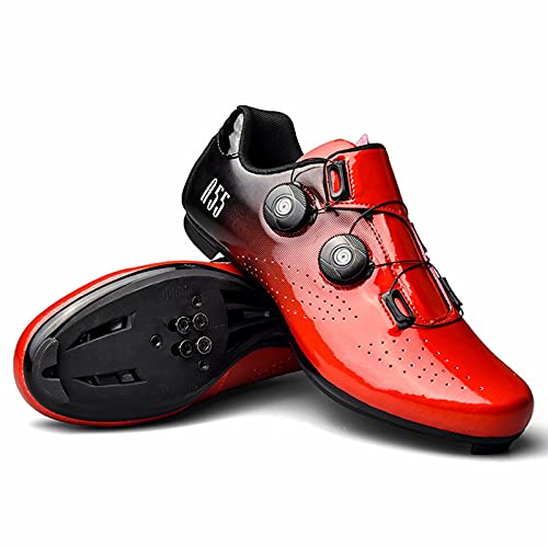 Fahrradschuhe für Männer Frauen - Mountainbike-Schuhe Atmungsaktive Outdoor-Fahrradschuhe mit SPD-Stollen für Indoor-Outdoor-Rennen Cover