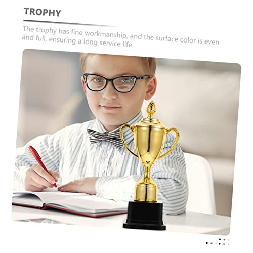 BESPORTBLE 2 Peças Troféu Lembrancinha De Festa Troféu De Metal Dourado Troféus De Vencedor Troféus