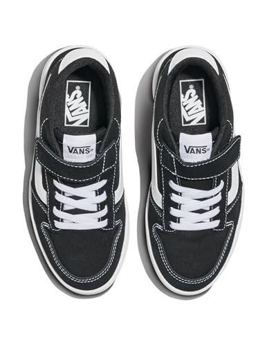 Vans Sneakersy chłopięce Ryland, Zamszowe płótno czarne białe, 6 UK Child