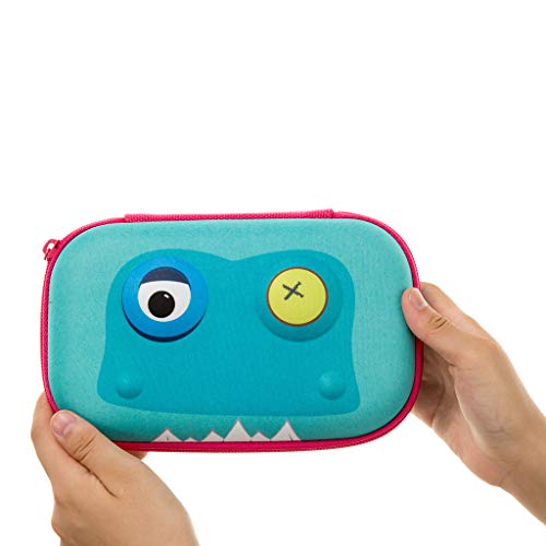 Image of ZIPIT Beast Pencil Box for Boys | Pencil Case for School | Organizer Pencil Bag | Large Capacity Pencil Pouch (Light Blue) (Pack of 2)