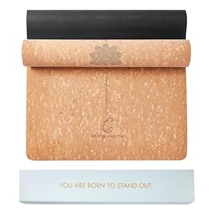 CorkTec Non Toxic Non Slip Thick Cork Yoga Mat with Eco-Friendly Organic/Vegan Cork, Pilates Mat, Hot Yoga Mat, Bikram, Great Men/Women/Kid Yoga Mat, Chemical Free 4MM 72” x 24” The Cork Collective