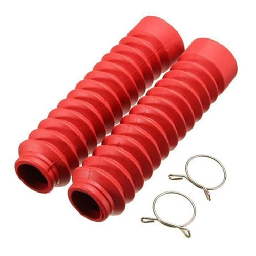 Fundas protectoras rojas para horquilla delantera motocicleta 2