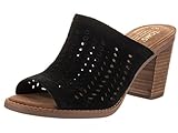 TOMS Womens Majorca Suede Open Toe Mules