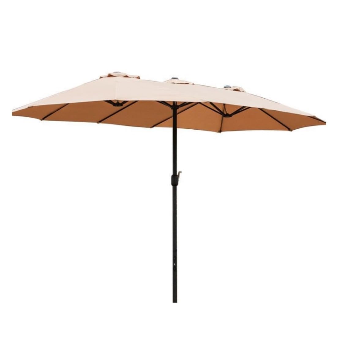 Parasol Tarasowy Trójstronny Parasol Ogrodowy O Długości 15 Stóp Z Korbką Duży Prostokątny Zewnętrzny 12 Żebrami Do Ogrodu Przy Basenie Zewnątrz