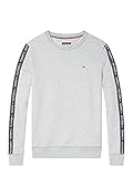Tommy Hilfiger TRACK TOP LS HWK, Heavyweight Knits Hombre, Gris (Grey Heather), L