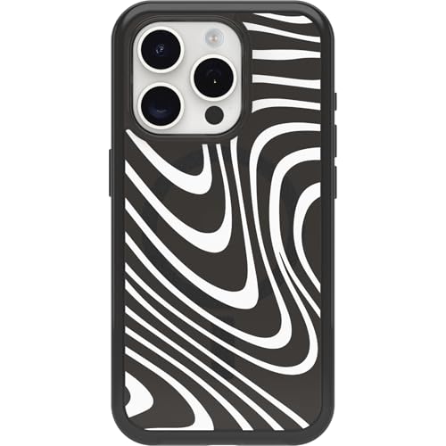 Coque iPhone 15 Pro Otterbox Symmetry Clear MagSafe antichoc fine Midnight Swirl