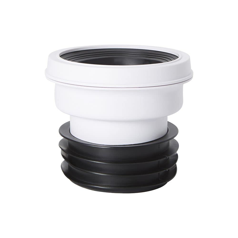 Milano Bathroom Plastic Close Coupled Toilet Wc Pan Straight Connector