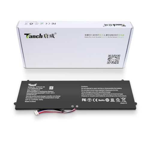 Tanch Laptop Battery TL-4776127-2S U3285131PV-2S Replacement for Mediacom Smartbook One M-SB151 Prestigio 141 C2 PSB141C02ZFH_BB 7.4V 5000mAh 37W