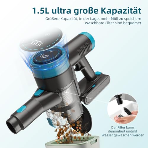 Infaebo Kabelloser Akku Staubsauger Gold