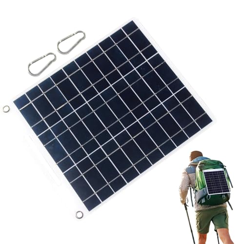 Panel solar de 10W con doble salida USB impermeable para camping y móviles 2