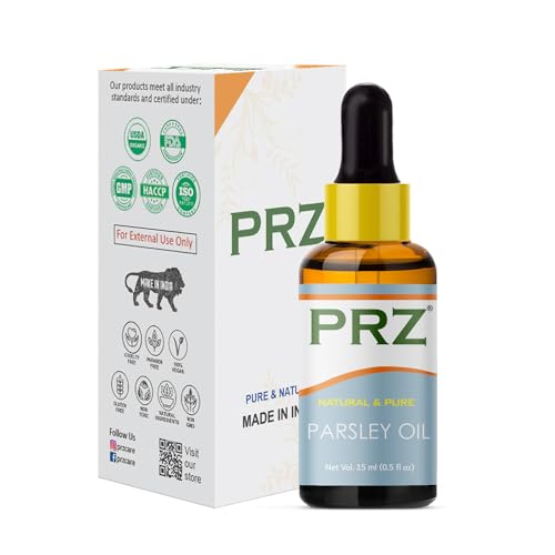 Image of PRZ Parsley Seed Essential Oil - Pure Natural Therapeutic Grade Oil for Skin Care & Hair Care, 15 ml