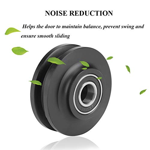 2Pcs Sliding Barn Door Wheel Heavy Duty Cabinet Window Pulley Roller Hardware Smoothy Quiet Sliding Door Track Perfect For Diy Barn Door #TOP3