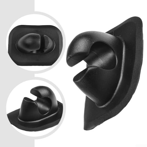 Clip de fixation pour pagaie | Support de pagaie en PVC pour bateaux gonflables | Support de rames pour bateau gonflable | Clip de rangement pour rames de bateau gonflable (noir) – vue 6