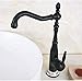 Produktbild Wasserhahn Küchenarmatur Schwarz Öl Rub Bronze Bronze Keramik Basis Küche Wet Bar Badezimmer Schiff Waschbecken Wasserhahn Einloch-Drehverschluss Auslauf Wasserhahn