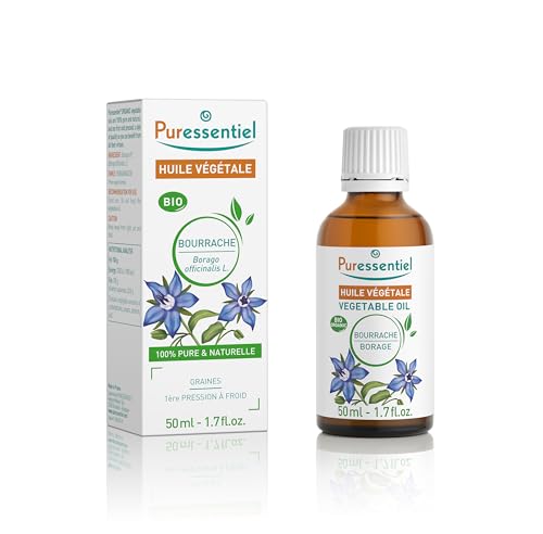 Puressentiel – Huile Végétale Bourrache – Riche en Omega 6 et Vitamine E – Peau et cheveux – Biologique – 100% Brute, Pure et Naturelle – Vegan...