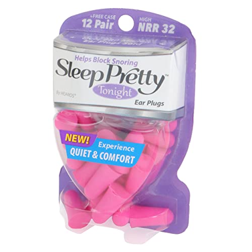 Hearos Sleep Pretty Tonight Foam Ear Plugs, Hearing Protection, 32 Nrr, 12 Pair,Purple,5803 #TOP4