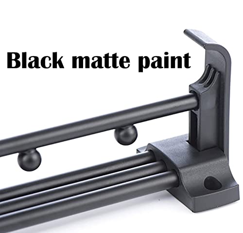 Cintre rétractable noir extensible de 25 à 45 cm pour un rangement fluide - 5