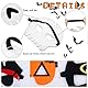 Pellinch Halloween Masken Kinder, 10 Stück Halloween Filzen Maske, Halloween Kinder Cosplay Masken Set, Kürbisgeist Fledermaus Vampir Hexen Maske für Kindergeburtstag Halloweens Fancy Dress Party