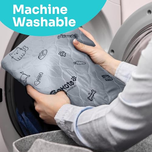 Image of Washable Pee Pads for Dogs 2 Pack, 34 inch x 36 inch Reusable Puppy Training Pads Heavy Absorbency Dog Playpen Mats Waterproof with Non-Slip Bottom for Playpen, Crate, Potty, Whelping