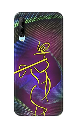 Image of PRINTFIDAA Lord Krishna On Peacock Feather Hard Back Cover for Huawei Y9S (2019) Back Cover -(P6) KAT1007