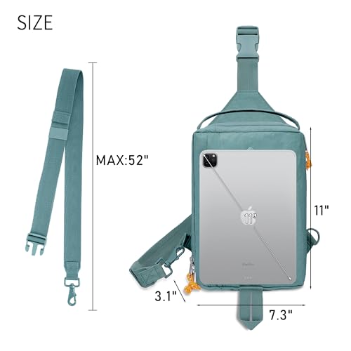 Image of FASTFAIRY Lightweight Waterproof Trendy Sling Bag: Nylon Crossbody Shoulder Purse - Traveler Commuter Women -Trip Vacation