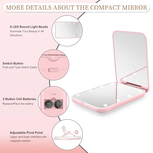 Compact Mirror with Light - Image 3