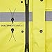 JORESTECH Safety Rain Jacket Waterproof Reflective High Visibility with Interior Mesh Yellow/Lime ANSI Class 3 Level 2 Type R JK-03 (S)