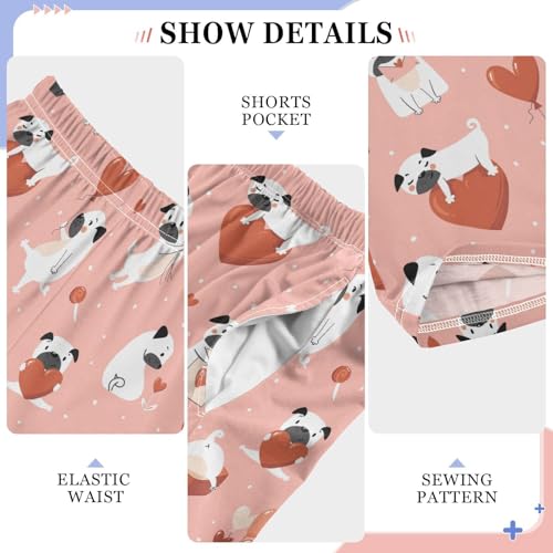 Bulldog Love Balloon Boys Long Pants Soft Trousers Elastic Waist Kids Lounge Bottoms with Pockets S-XL4