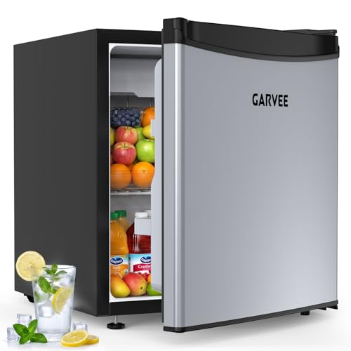 RBFGYIOP Frigorífico pequeño de 45 litros, mini refrigerador rápido en la caja chiller, 5 niveles de temperatura (0-18 ℃), funcionamiento silencioso de 41 dB, patas ajustables, compacto, cajón de