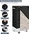 Artibear 4ft Firewood Rack with Waterproof Wood Pile Cover for Outside, Log Rack with Cover for Firewood, Bright Black Wood Holder