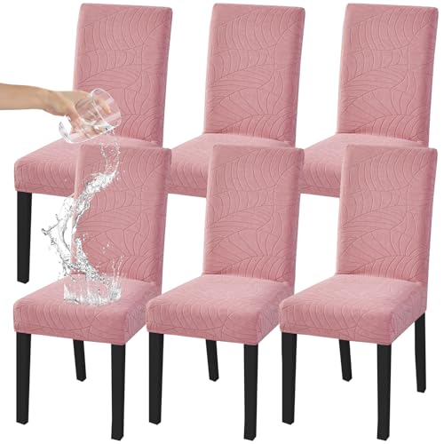 HZDHCLH Dining Chair Covers Set of 6 Stretch Chair Slipcovers Washable