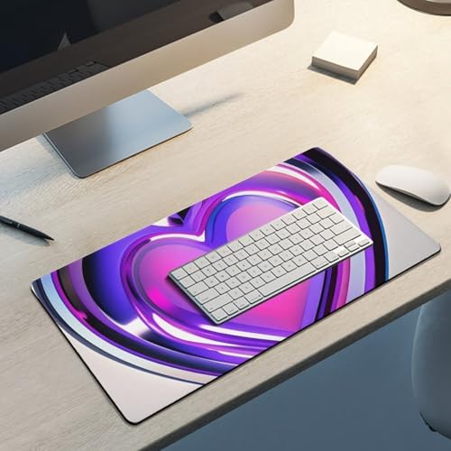 Mouse Pad Purple Hearts Gaming Grande 30x60 cm Antideslizante miniatura 5