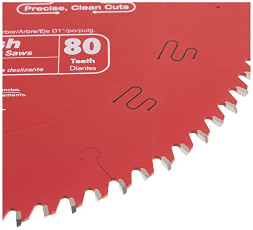 Freud D1280X Diablo 12-Inch 80 Tooth Atb Crosscutting Saw Blade With 1-Inch Arbor, Red #TOP3