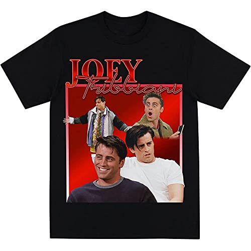 Joey TRIBBIANI Homage Vintage 90s tee Round Neck Unisex Tops Men's 100% Cotton Short-Sleeve T-Shirts XXL