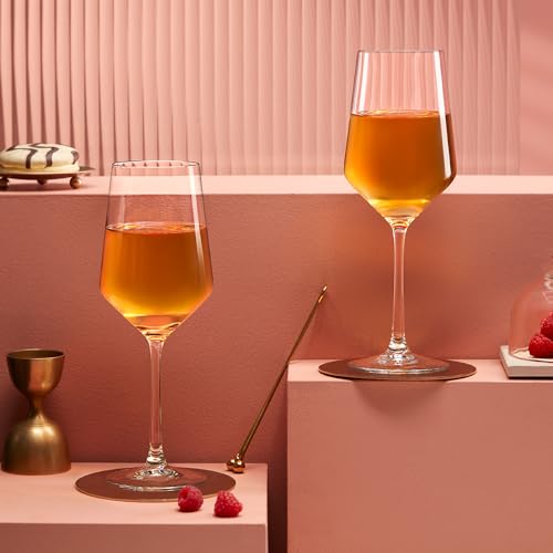 Image of Borosil 400ml x 2pc Royale Wine Glass Set | Wine Glasses for Red & White Wine, Cocktails & Mocktails | Elegant Glassware for Home, Parties & Gifting