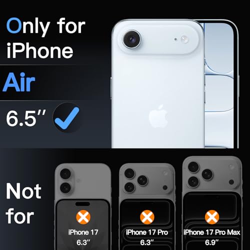 Image of JETech Camera Lens Protector for iPhone Air, Blue, 1-Pack