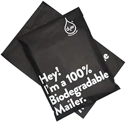 12&#39;&#39;x15.5&#39;&#39; Compostable Poly Mailers Eco Friendly Packaging Envelopes Biodegradable Shipping Delivery Mailing Bags 20 Pack (Black) (More Sizes and Colours Available)